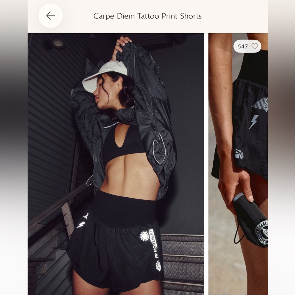 Carpe diem tattoo print shorts - Picture 4 of 8